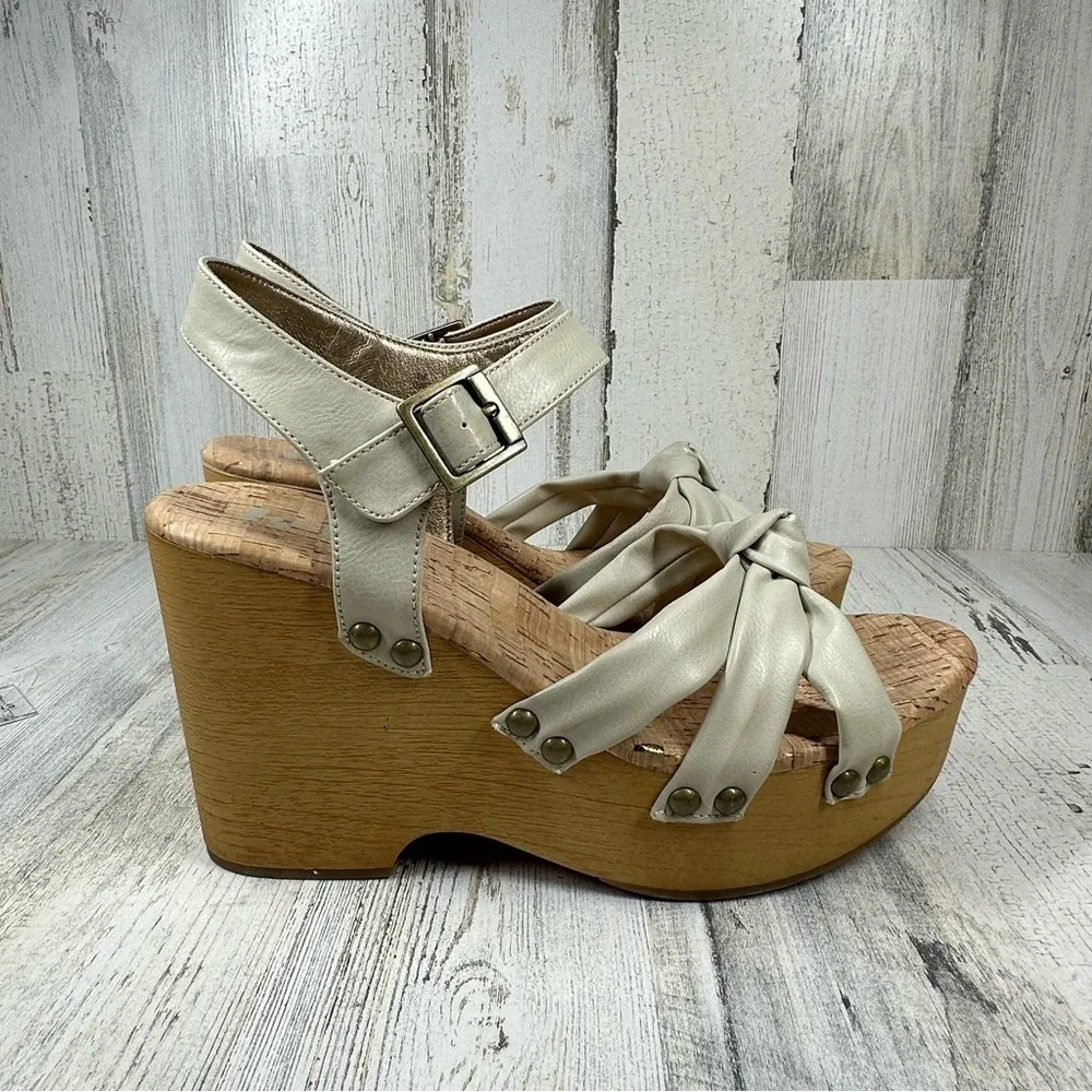 Korks Wedge‎ Sandal Women's 10 Dawson Women's Sandal Faux Leather Platform